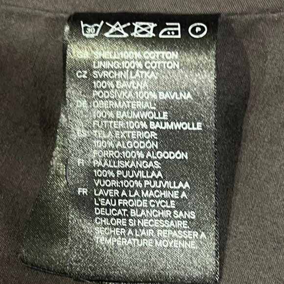 H&M Bubble Hem Zip Jacket, Pockets, Dark Gray, 4 - Picture 6 of 10